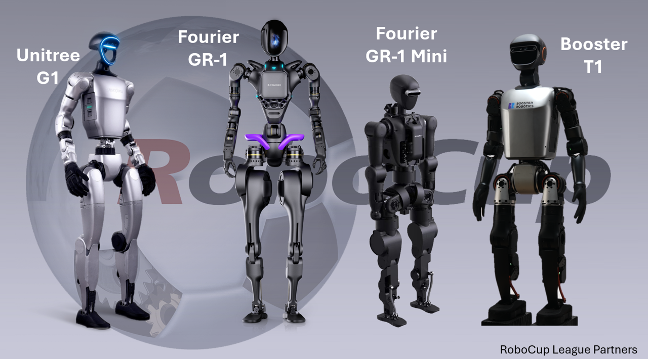 Unitree humanoid robots displayed at a tech exhibition, showcasing advanced robotics innovation, AI mobility systems, and next-generation automation technologies.